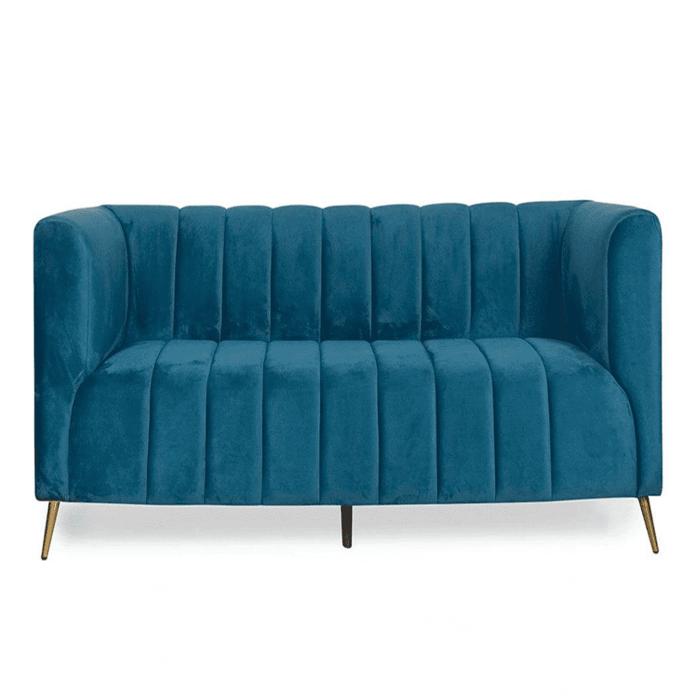 Hokins Sofa Sets in Blue Color - Oak Inside