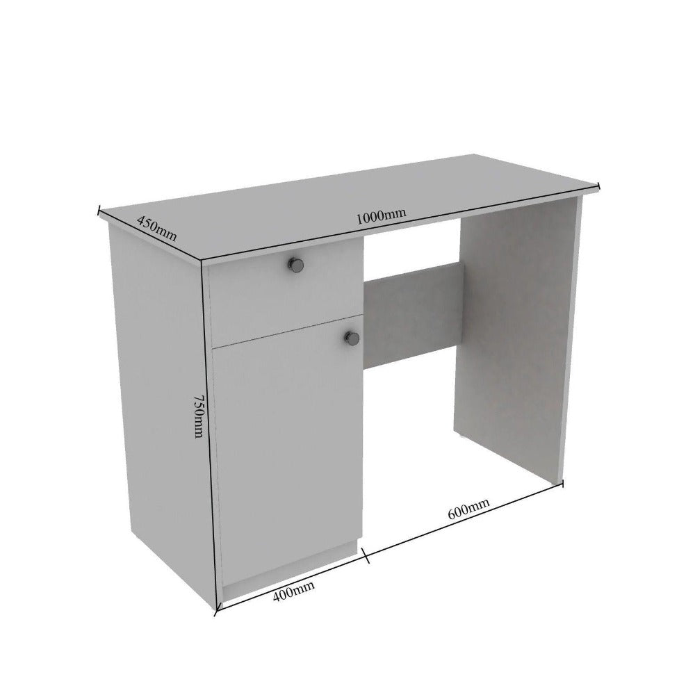 Rollex Study Table in Multi Color - Oak Inside