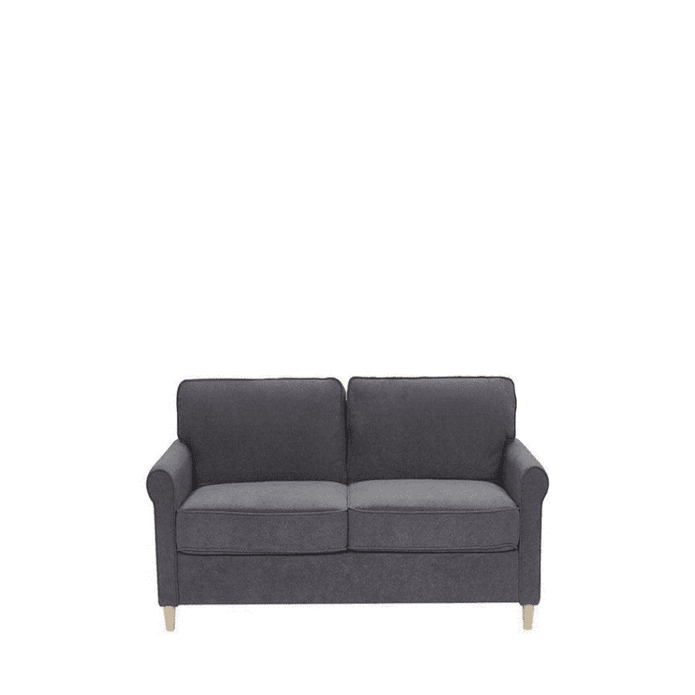 Classic Retro Sofa Set in Grey - Oak Inside