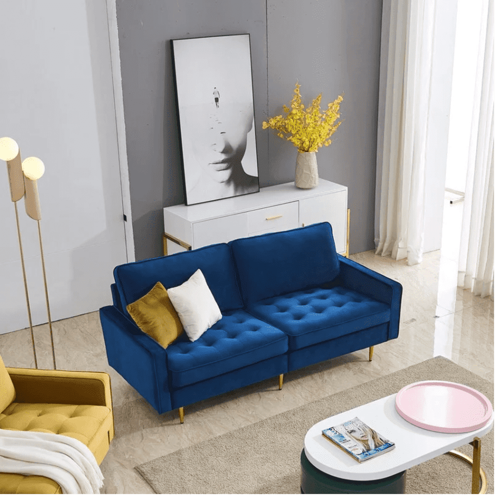 Block Down Straight Line Sofa Set - Oak Inside