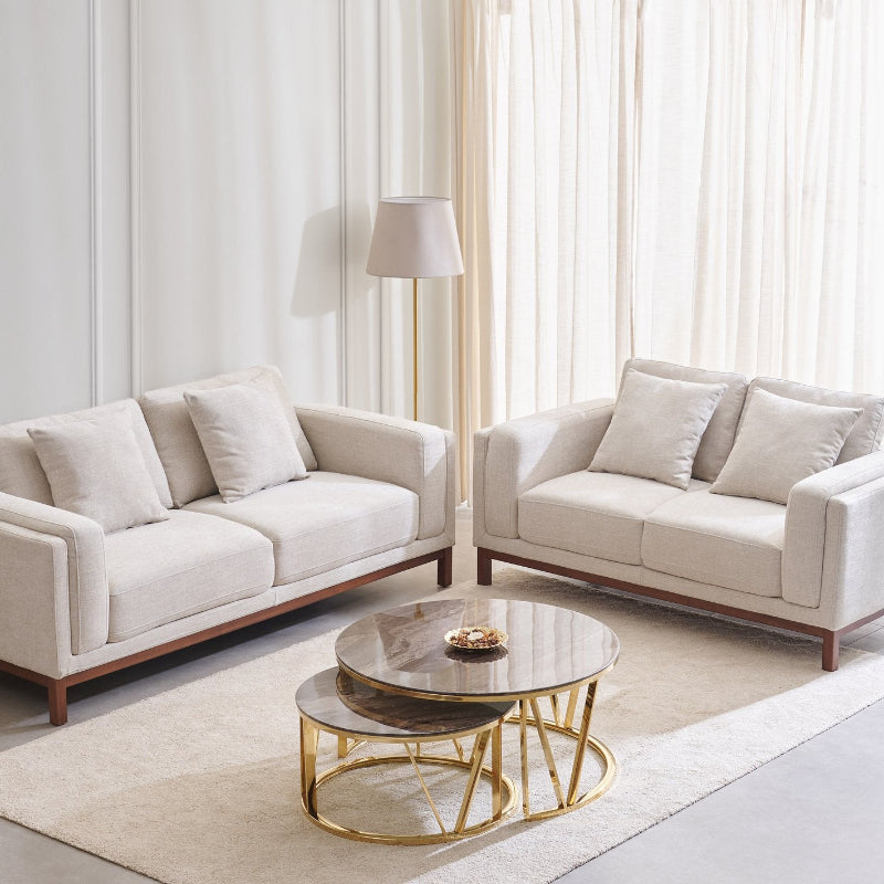 Dubai Pro Luxury Mid-Century Sofa In Cotton