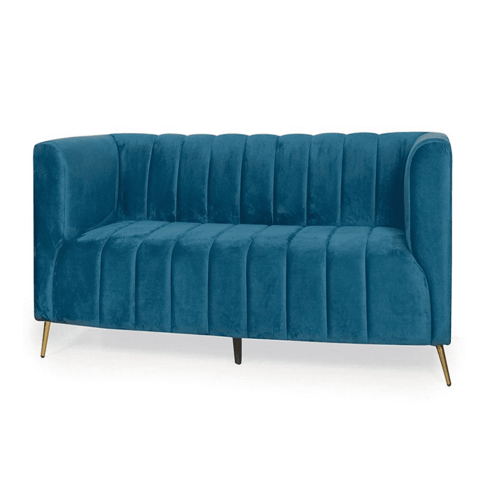 Hokins Sofa Sets in Blue Color - Oak Inside
