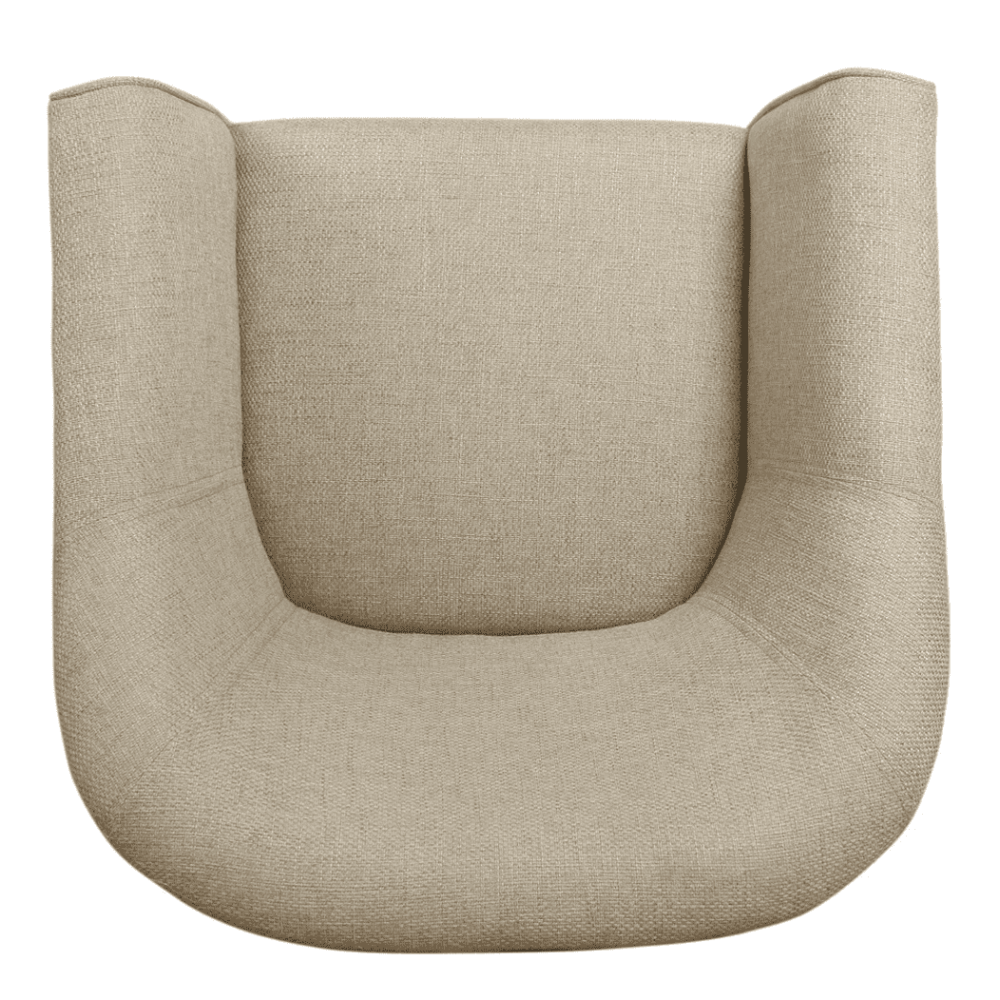 Porch & Den Kings-well Barrel Accent Chair - Oak Inside