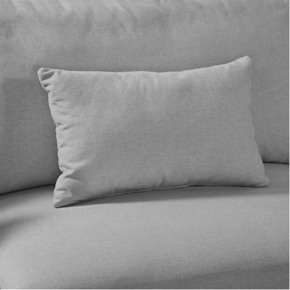 Classic Modern Suede Sofa Set in Grey - Oak Inside