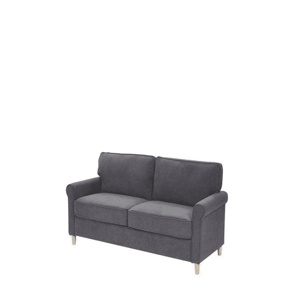 Classic Retro Sofa Set in Grey - Oak Inside