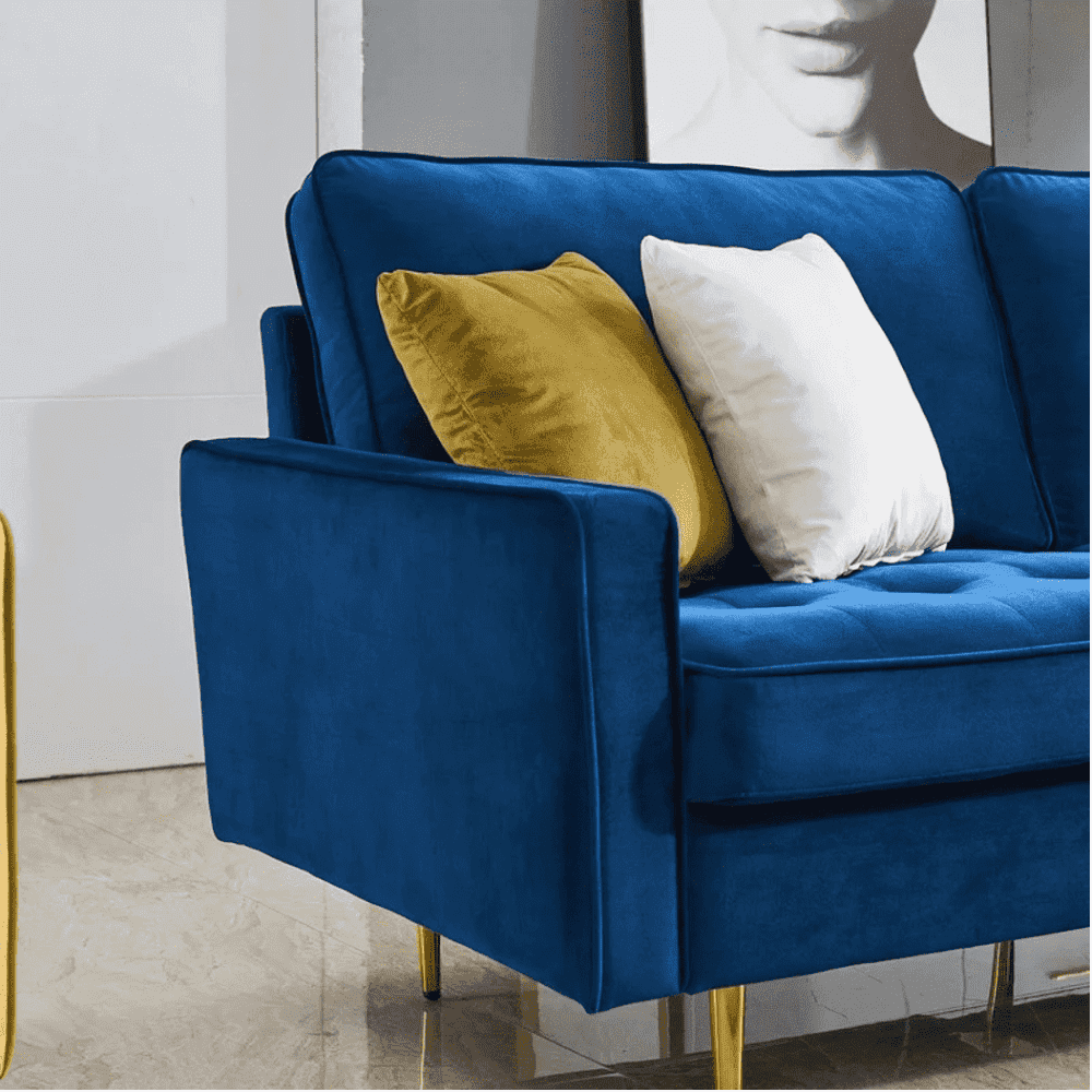 Block Down Straight Line Sofa Set - Oak Inside