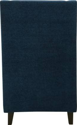 Zolo Wing Chair in Blue Color - Oak Inside