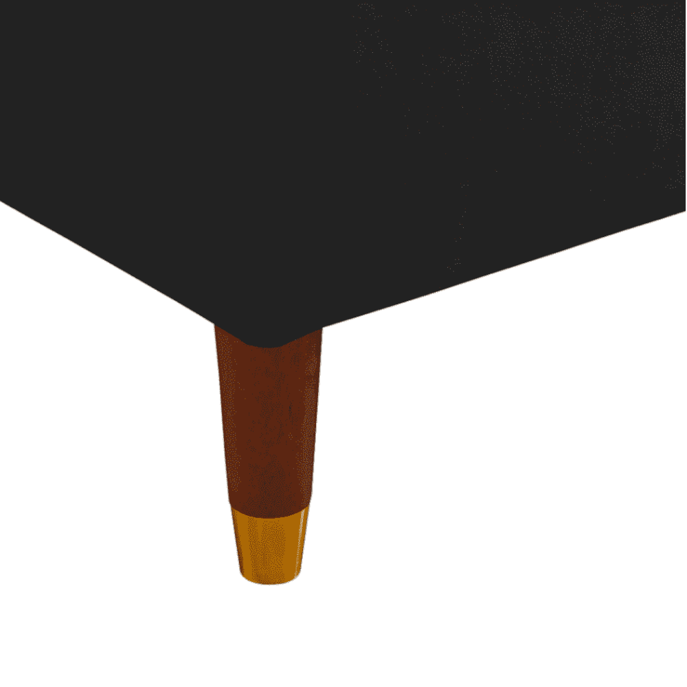 Glossy Sectional Suede Sofa Set With Ottoman - Oak Inside