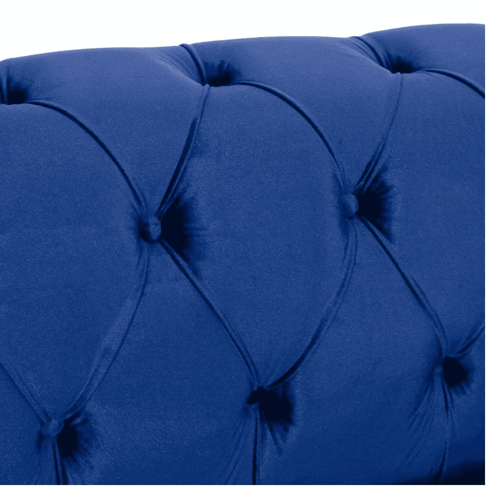 Sagawood Faux Leather or Velvet Tufted Sofa Set - Oak Inside