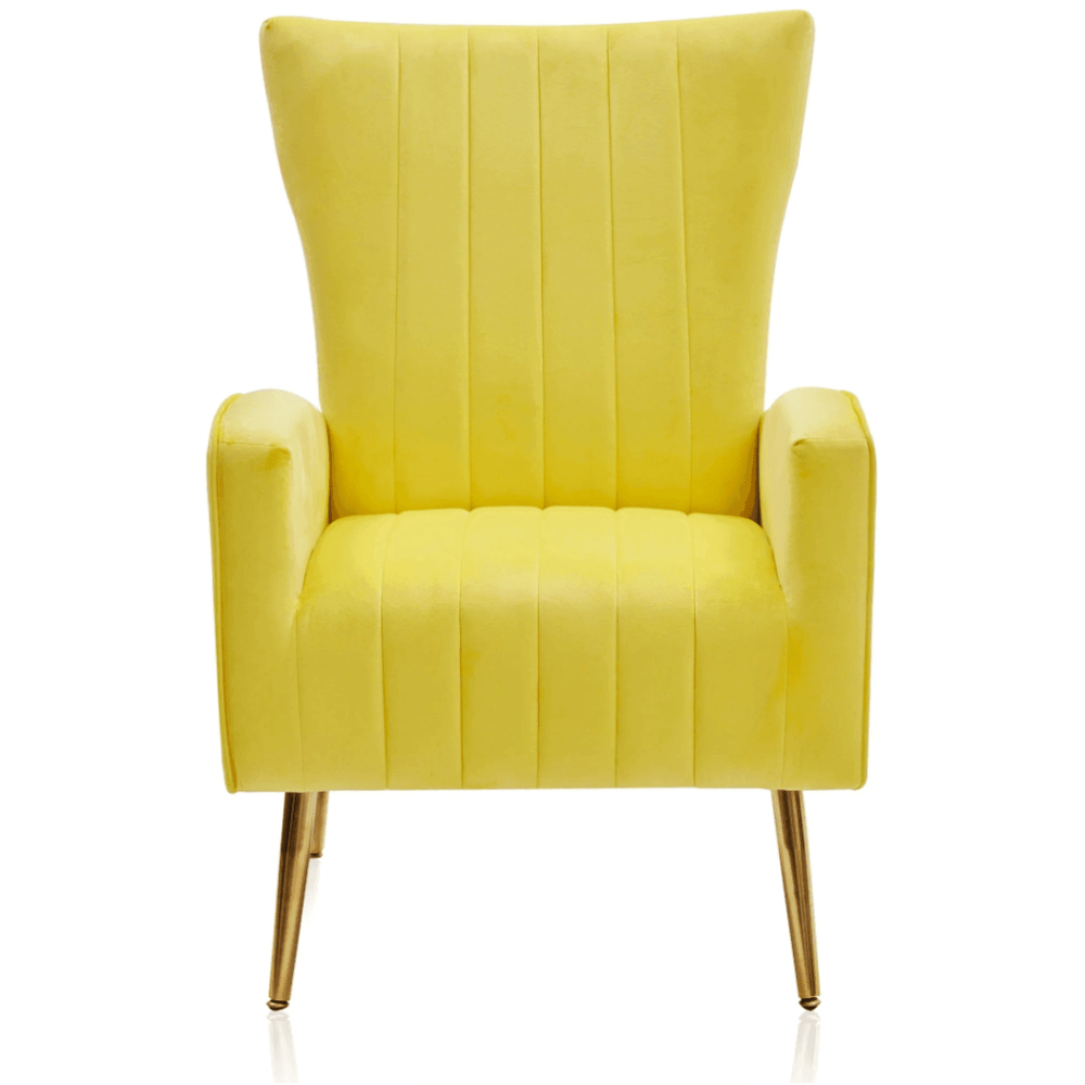 Bells Wing Back Chair - Oak Inside