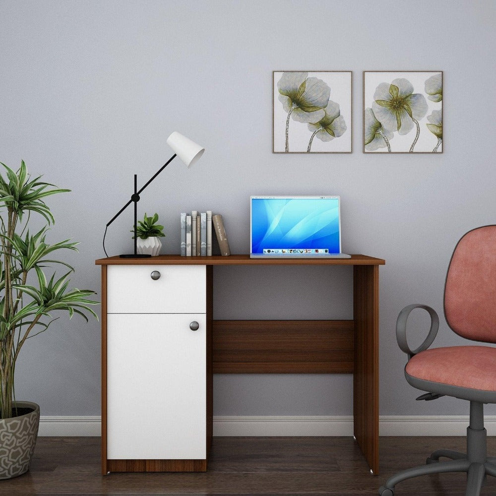 Rollex Study Table in Multi Color - Oak Inside