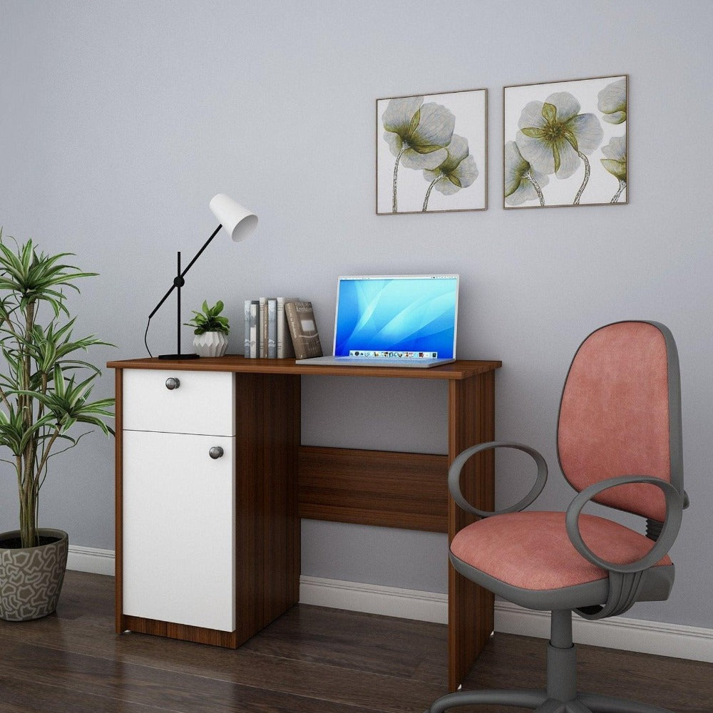 Rollex Study Table in Multi Color - Oak Inside