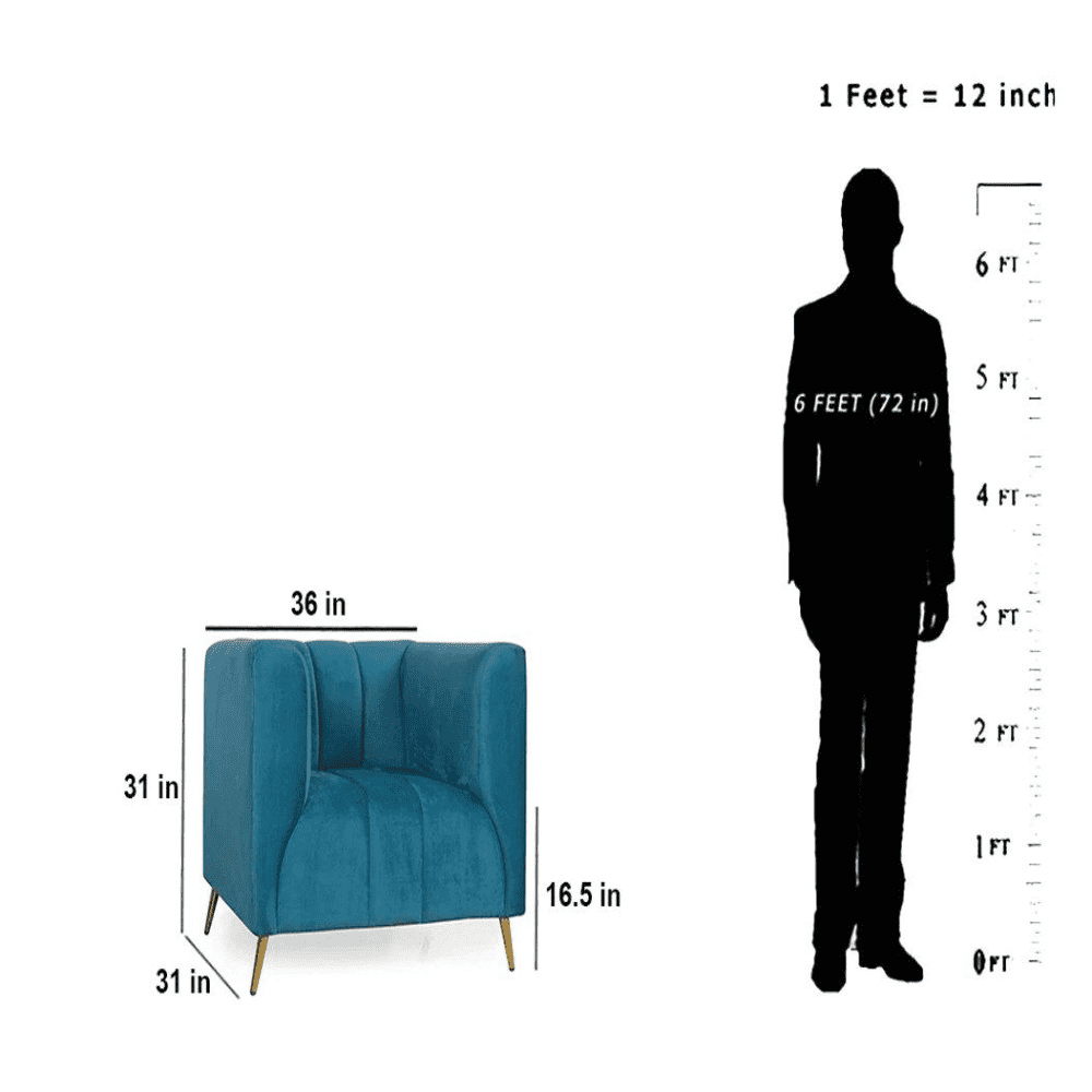 Hokins Sofa Sets in Blue Color - Oak Inside