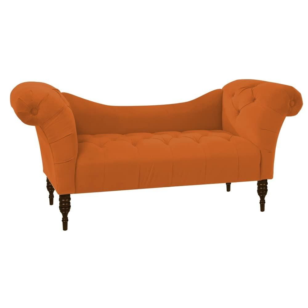 Loveseat Quilted Suede Lounger - Oak Inside