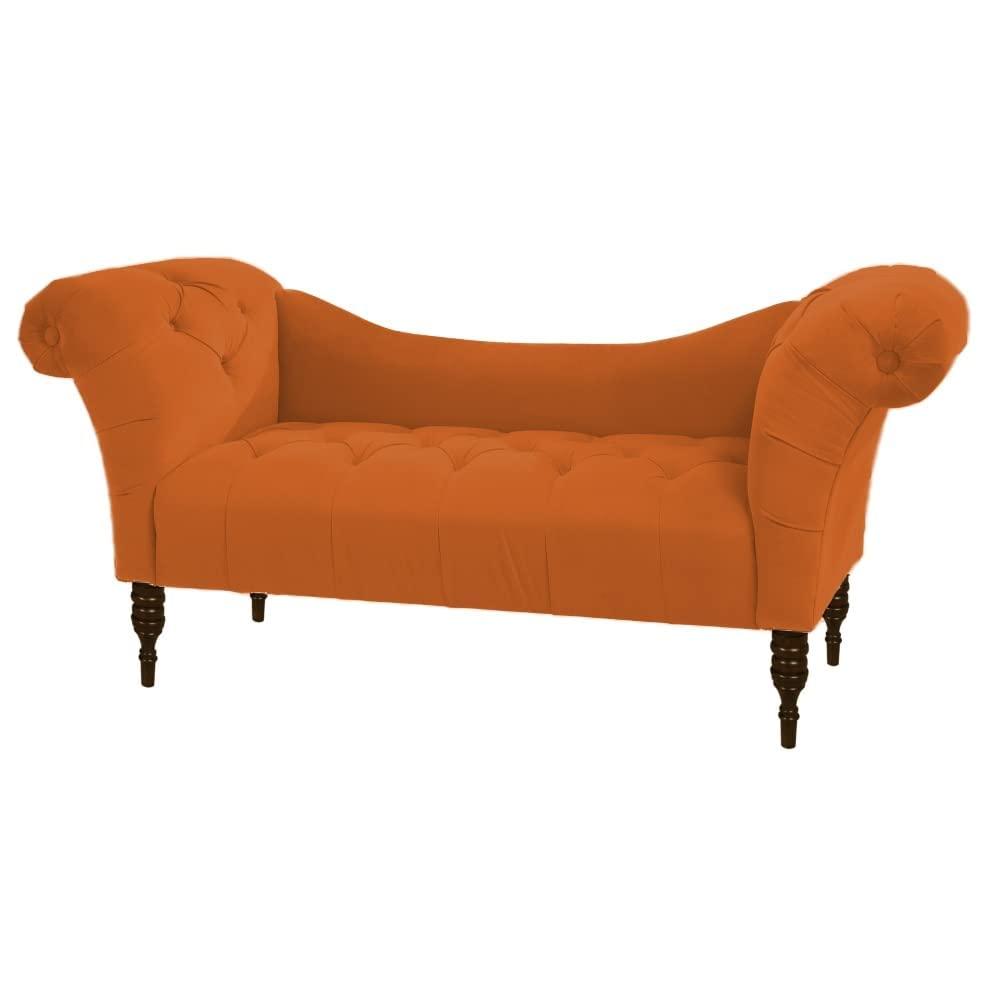 Loveseat Quilted Suede Lounger - Oak Inside