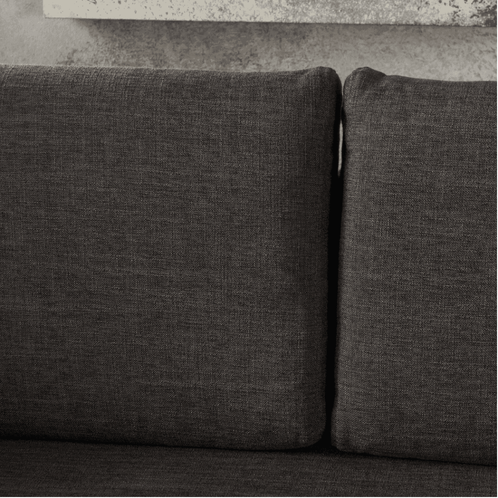 Augustus Mid-century Modern Fabric Chaise Sectional - Oak Inside