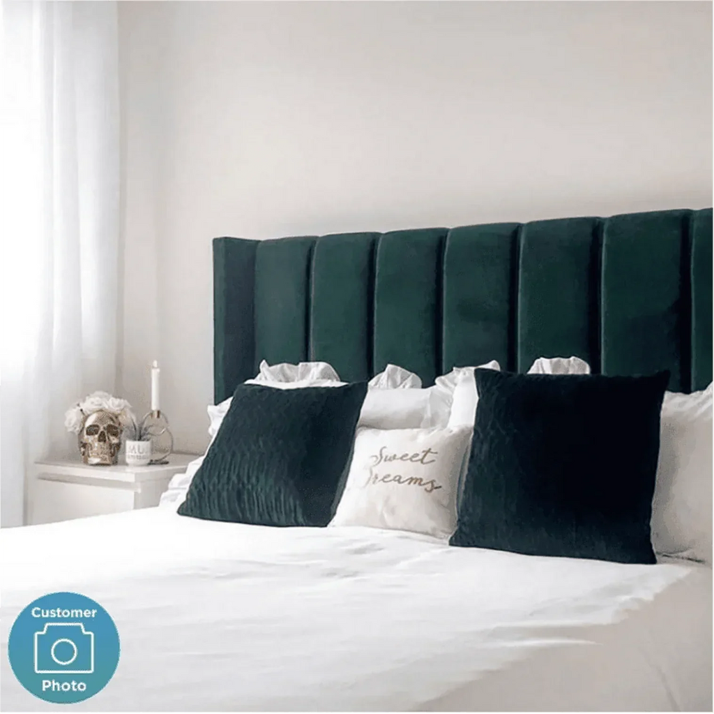 Uniline Pro Luxury Upholstered Bed in Suede