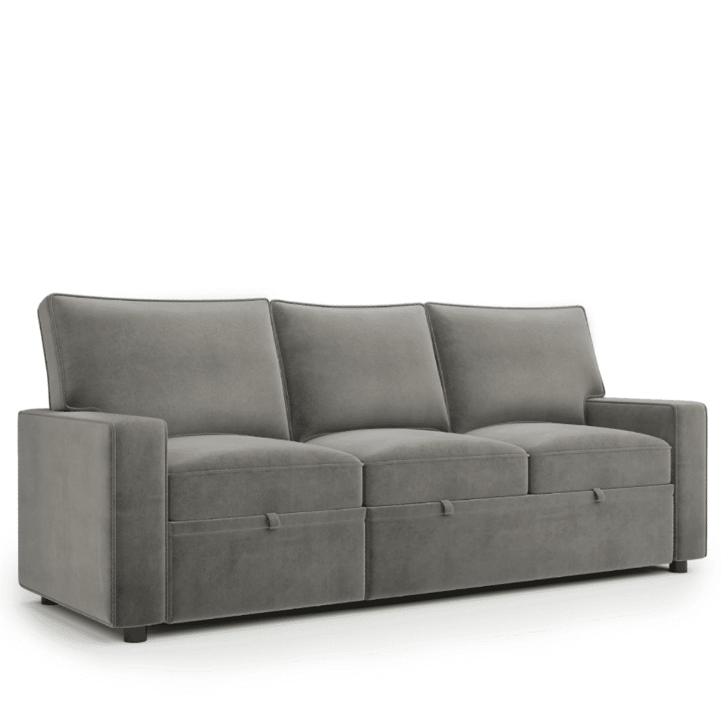 Yolo Sofa Cum Bed in Grey - Oak Inside