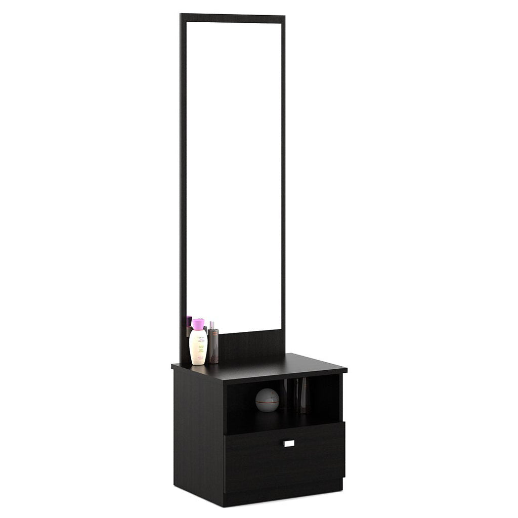 Spacewood Value Engineered Wood Dressing Table (Natural Wenge) - Oak Inside