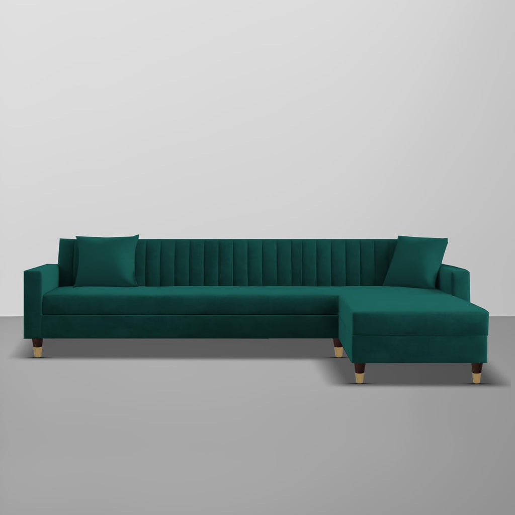 Bosco Luxury Sectional Sofa in Suede