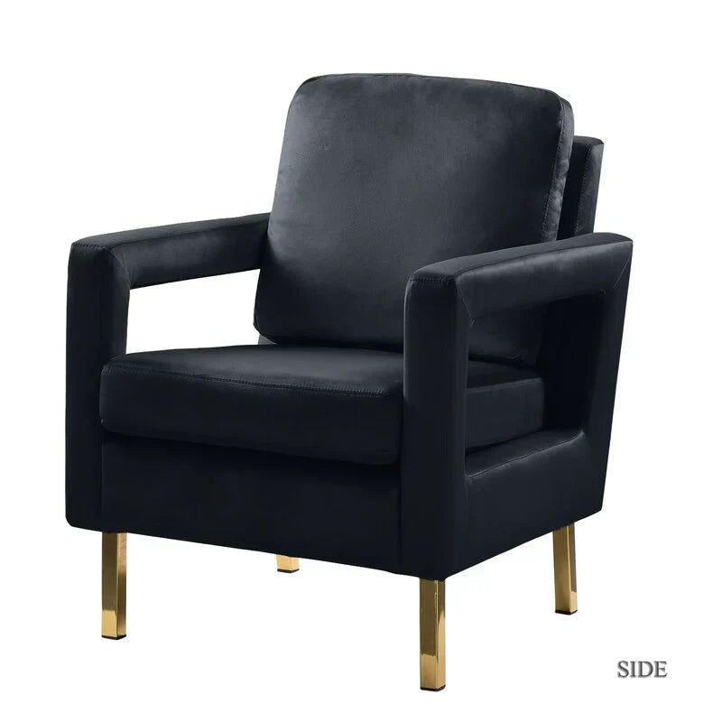 Jojo Upholstered Accent Chair in Suede