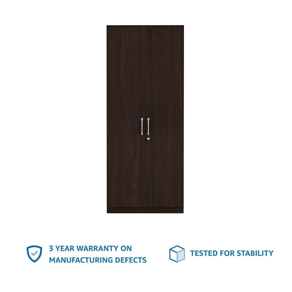 Dulex Medusa Engineered Wood Wardrobe Wenge Finish - Oak Inside