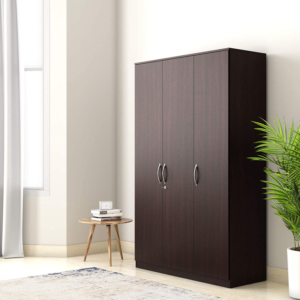 Silly Medusa Engineered Wood Wardrobe Wenge Finish - Oak Inside