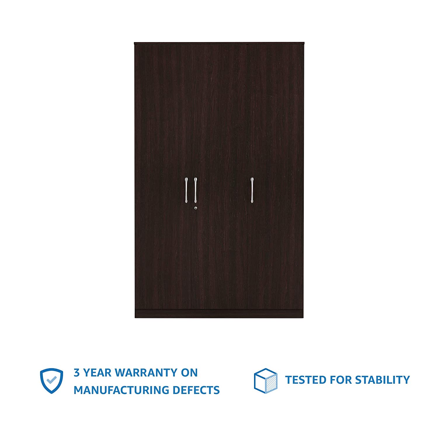 Silly Medusa Engineered Wood Wardrobe Wenge Finish - Oak Inside