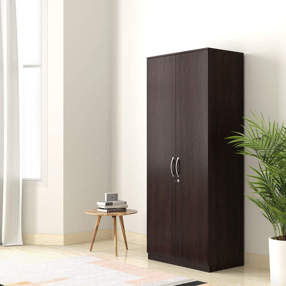 Dulex Medusa Engineered Wood Wardrobe Wenge Finish - Oak Inside
