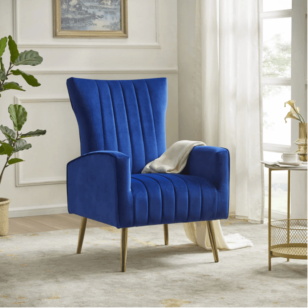 Bells Wing Back Chair - Oak Inside