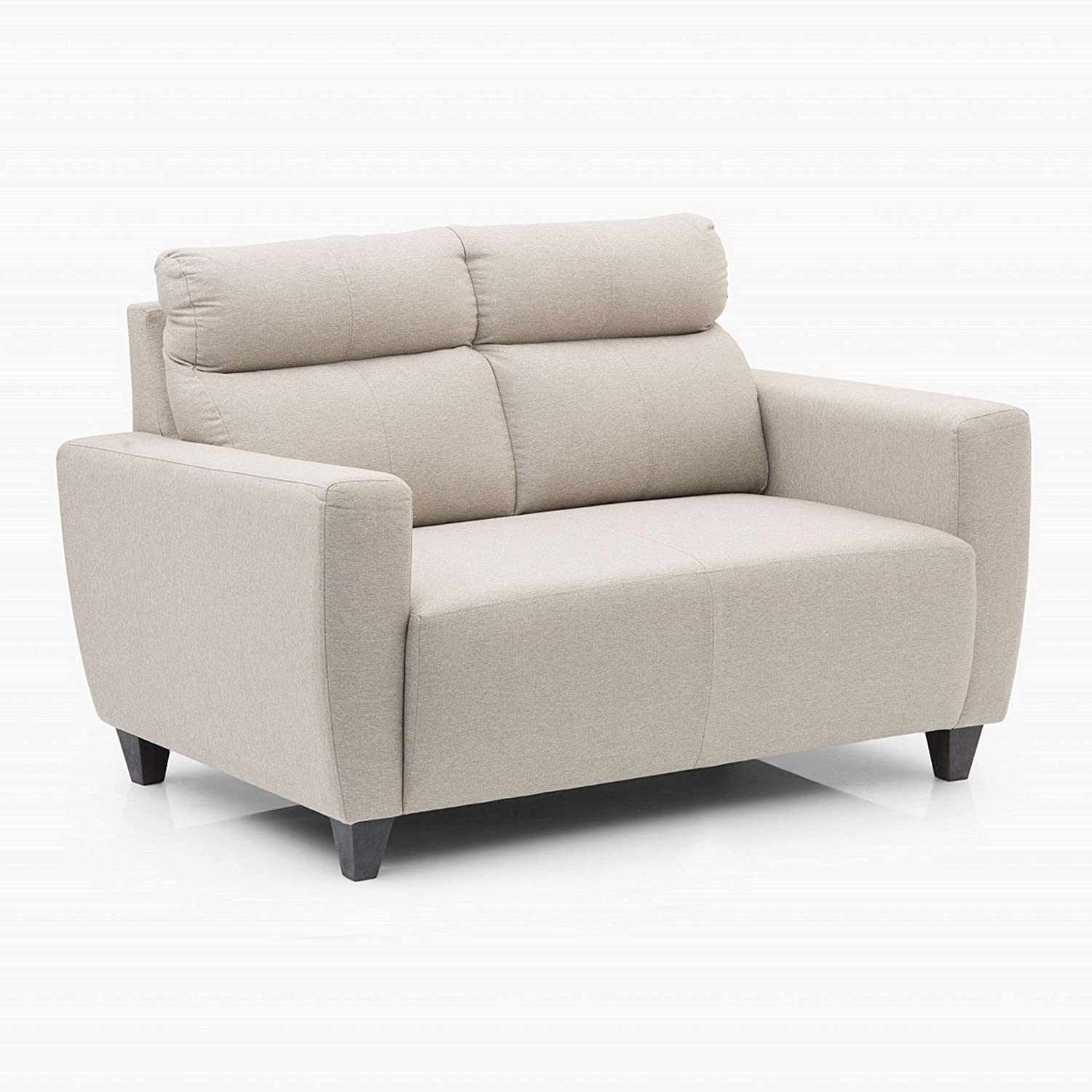Zolo Suede Sofa Set in Grey Color - Oak Inside