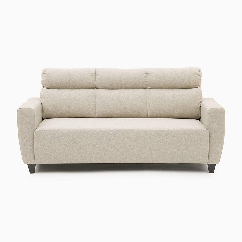 Zolo Suede Sofa Set in Grey Color - Oak Inside