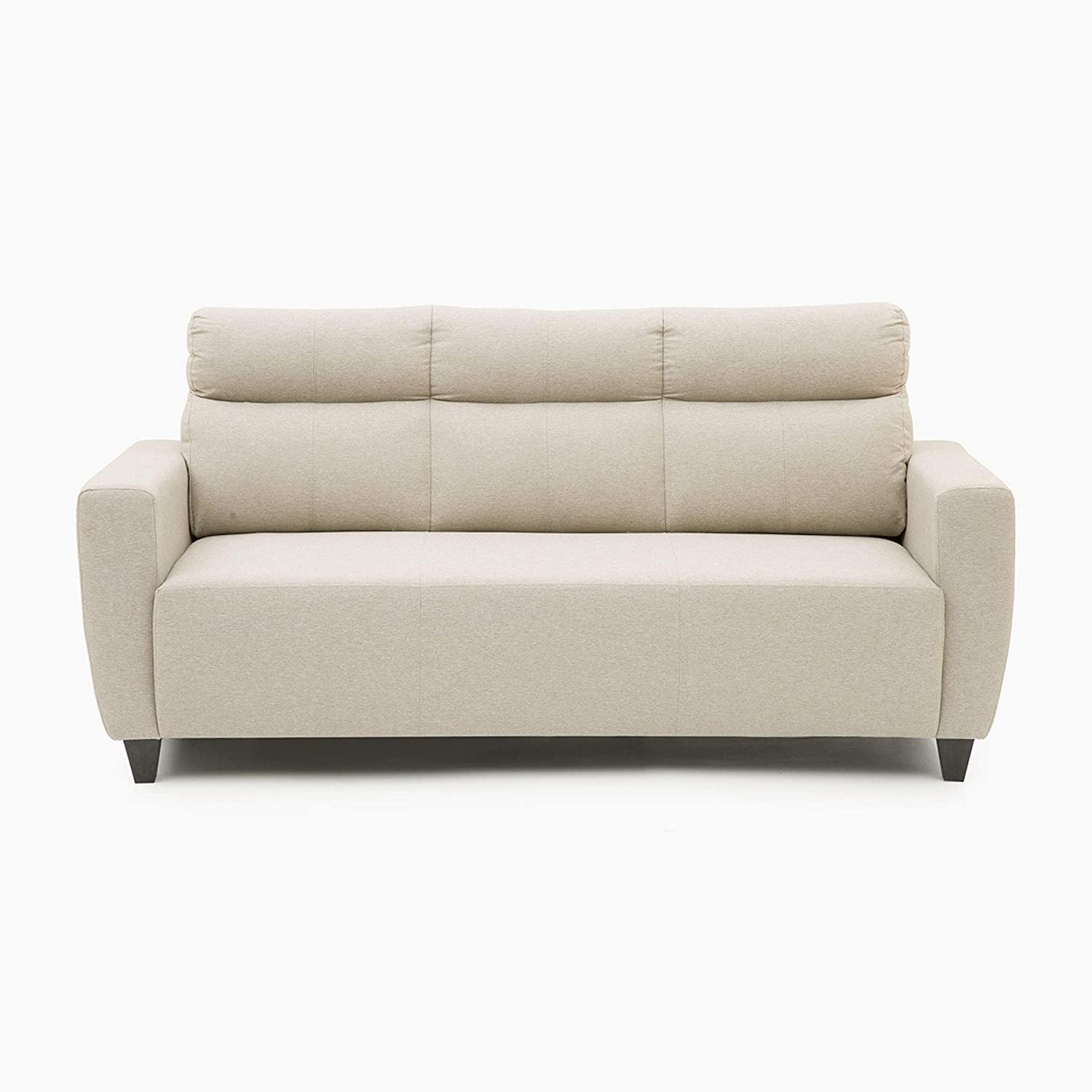 Zolo Suede Sofa Set in Grey Color - Oak Inside