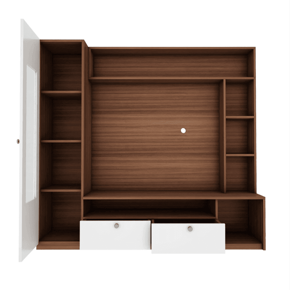 Casa Bonita TV Unit - Walnut - Upto 55 inches TV - Oak Inside