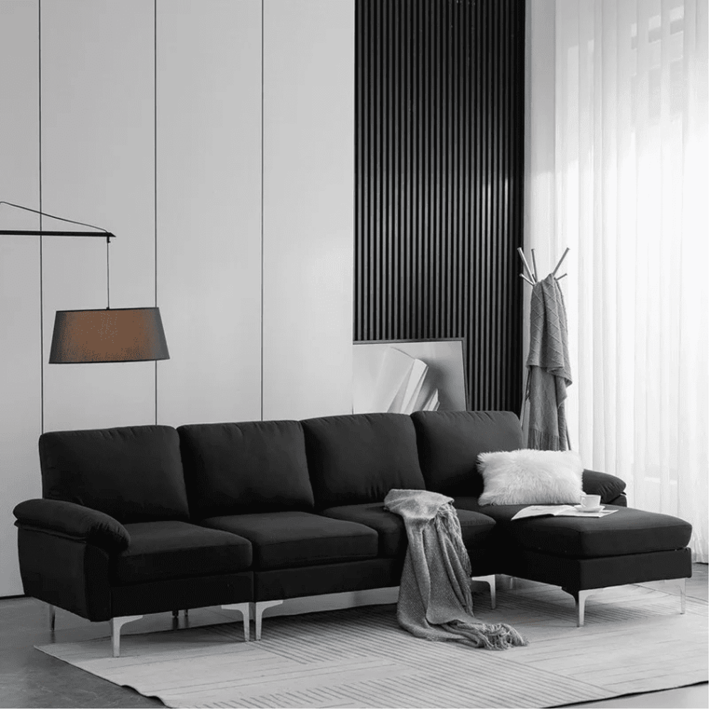 Jasmine Sectional Sofa Set RHS - Oak Inside