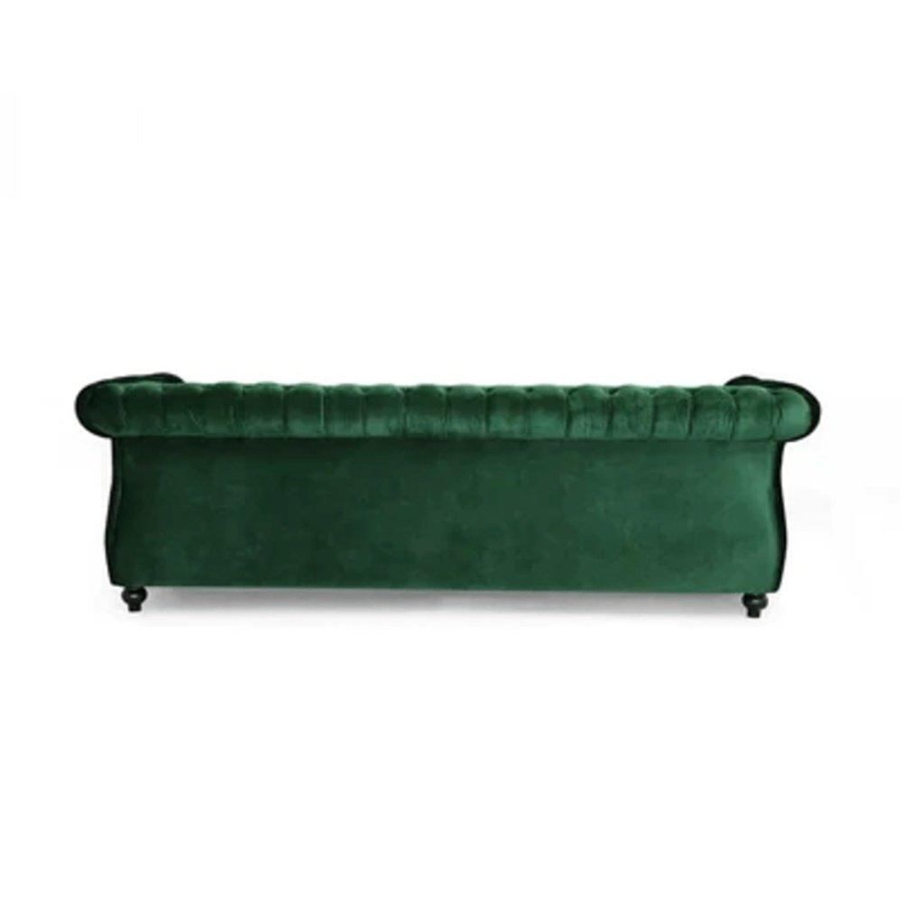 Romeo Chesterfield Sofa Set - Oak Inside