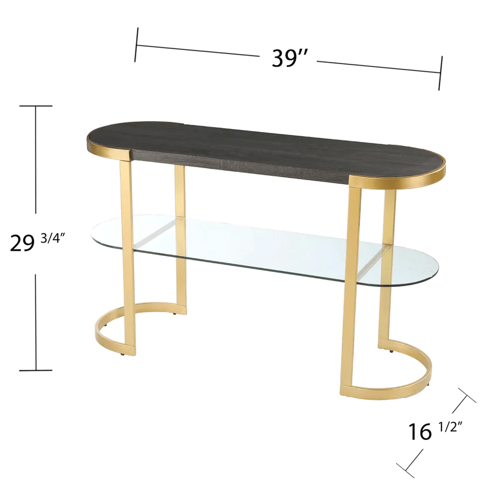 Ronak Golden Console Table - Stainless Steel