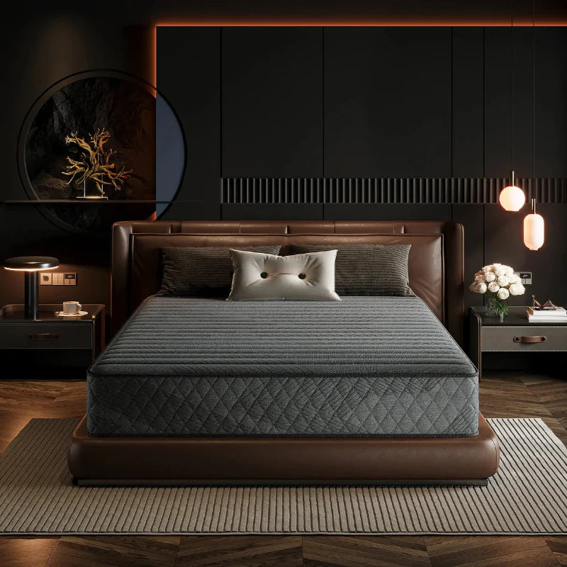 Premium Memory Foam Hybrid Mattress Cooling and Breathable By Oak Inside - 10 Inches