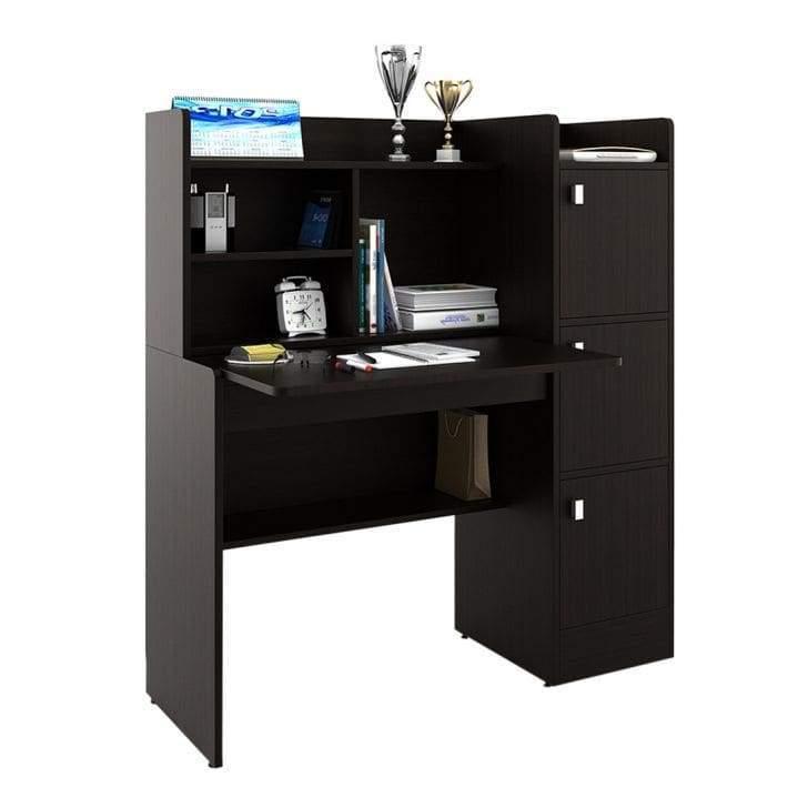 Roxy Study Table in Wenge Color - Oak Inside