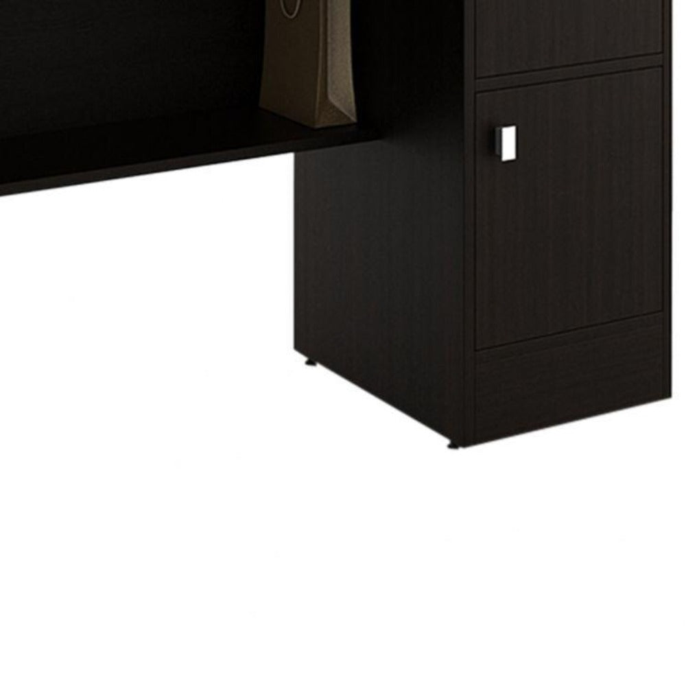 Roxy Study Table in Wenge Color - Oak Inside