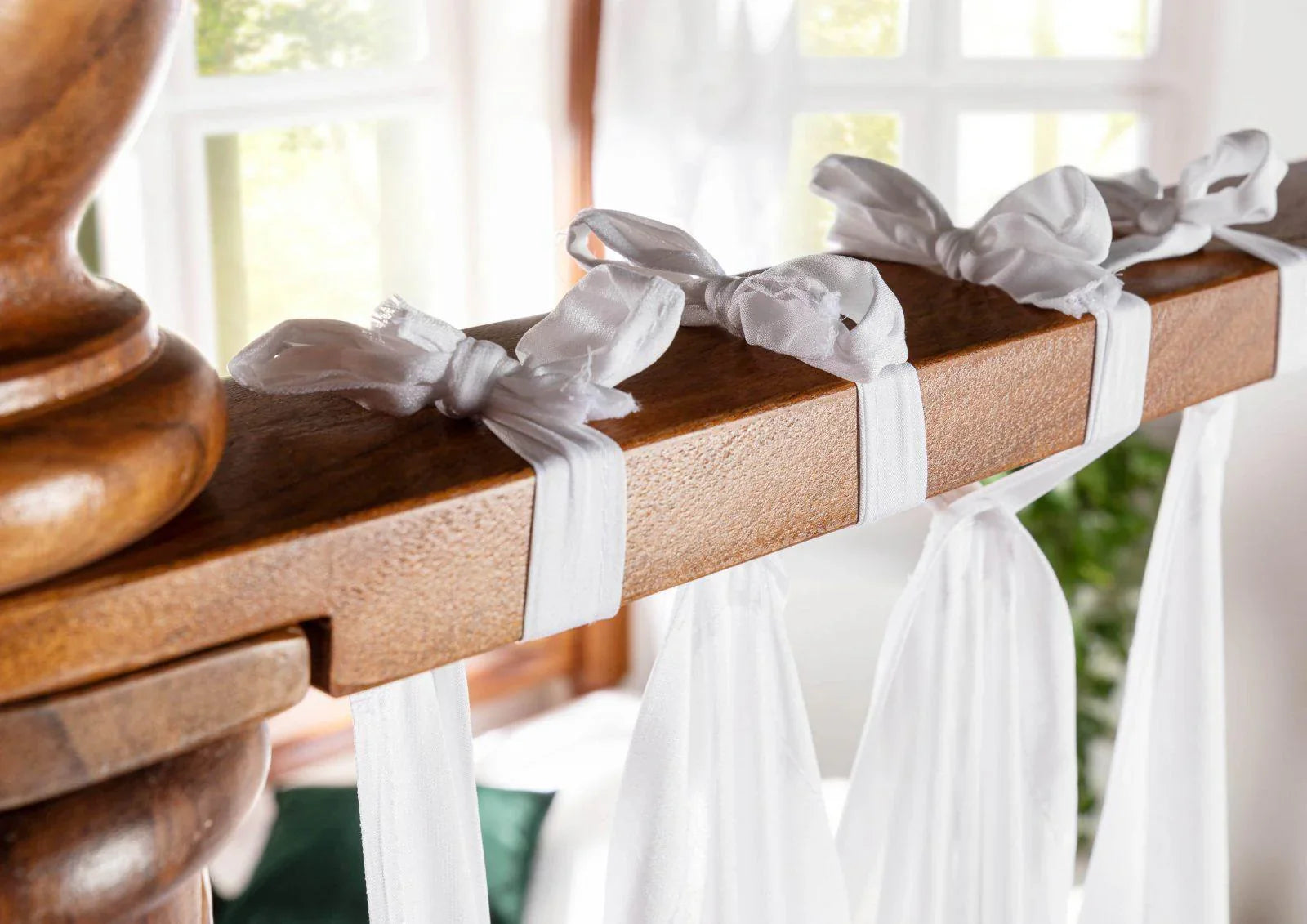 Erica Sheesham Wood Luxury Poster Bed in Honey Oak