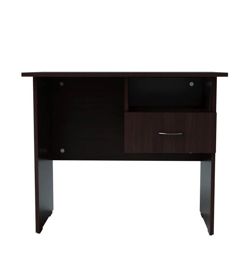 Shelly Study Table in Wenge Color - Oak Inside