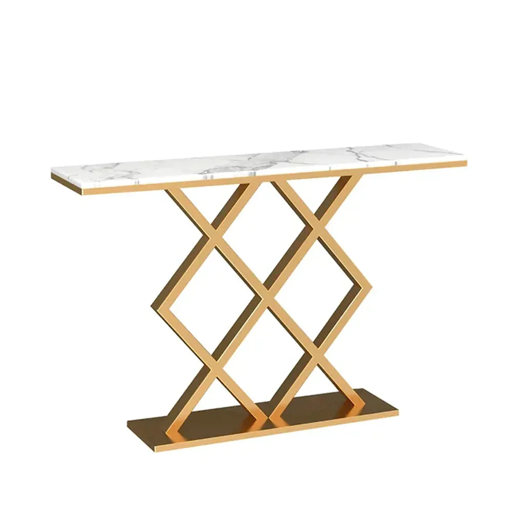 Lucfier Golden Console Table - Stainless Steel