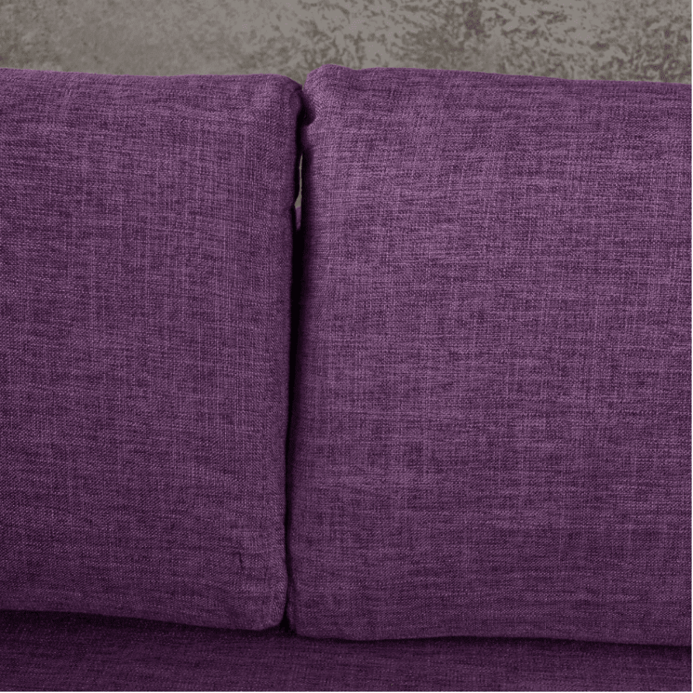 Augustus Mid-century Modern Fabric Chaise Sectional - Oak Inside