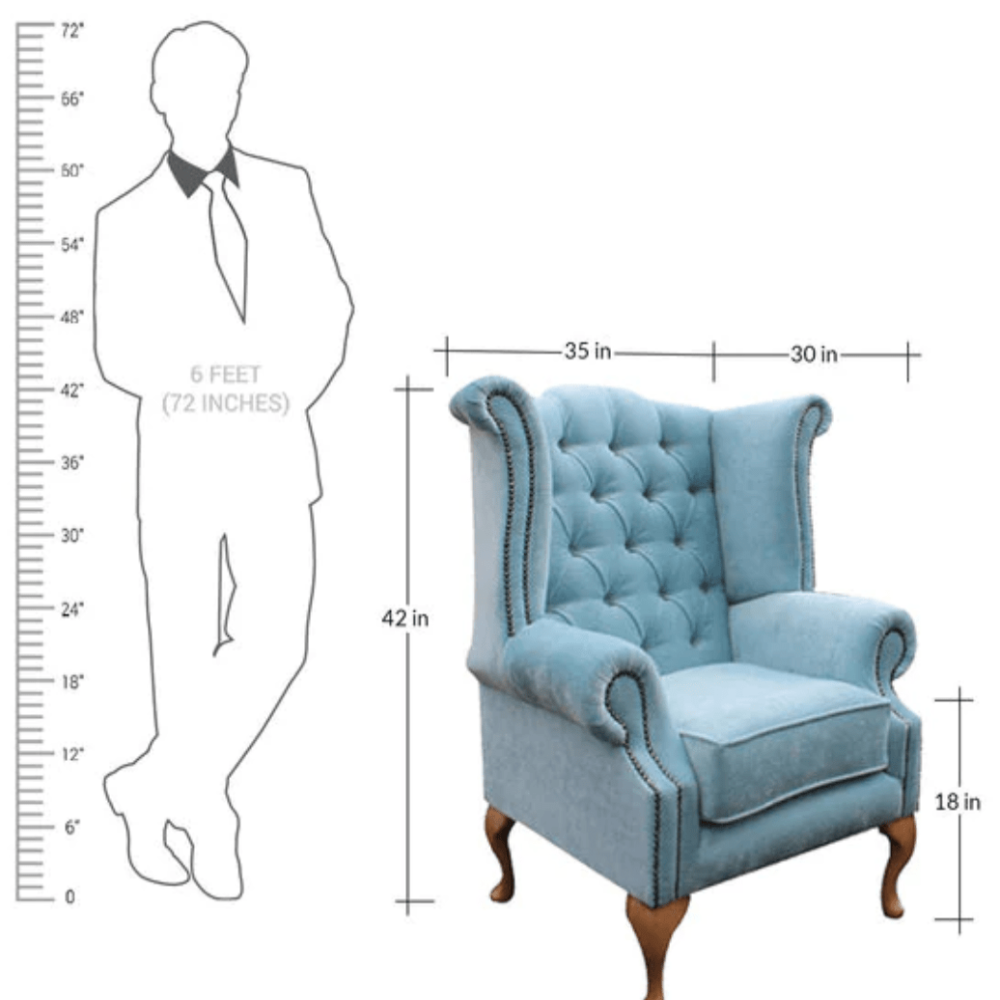 Copper Grove Crawley Diamond Button-Tufted Wingback Chair - Oak Inside