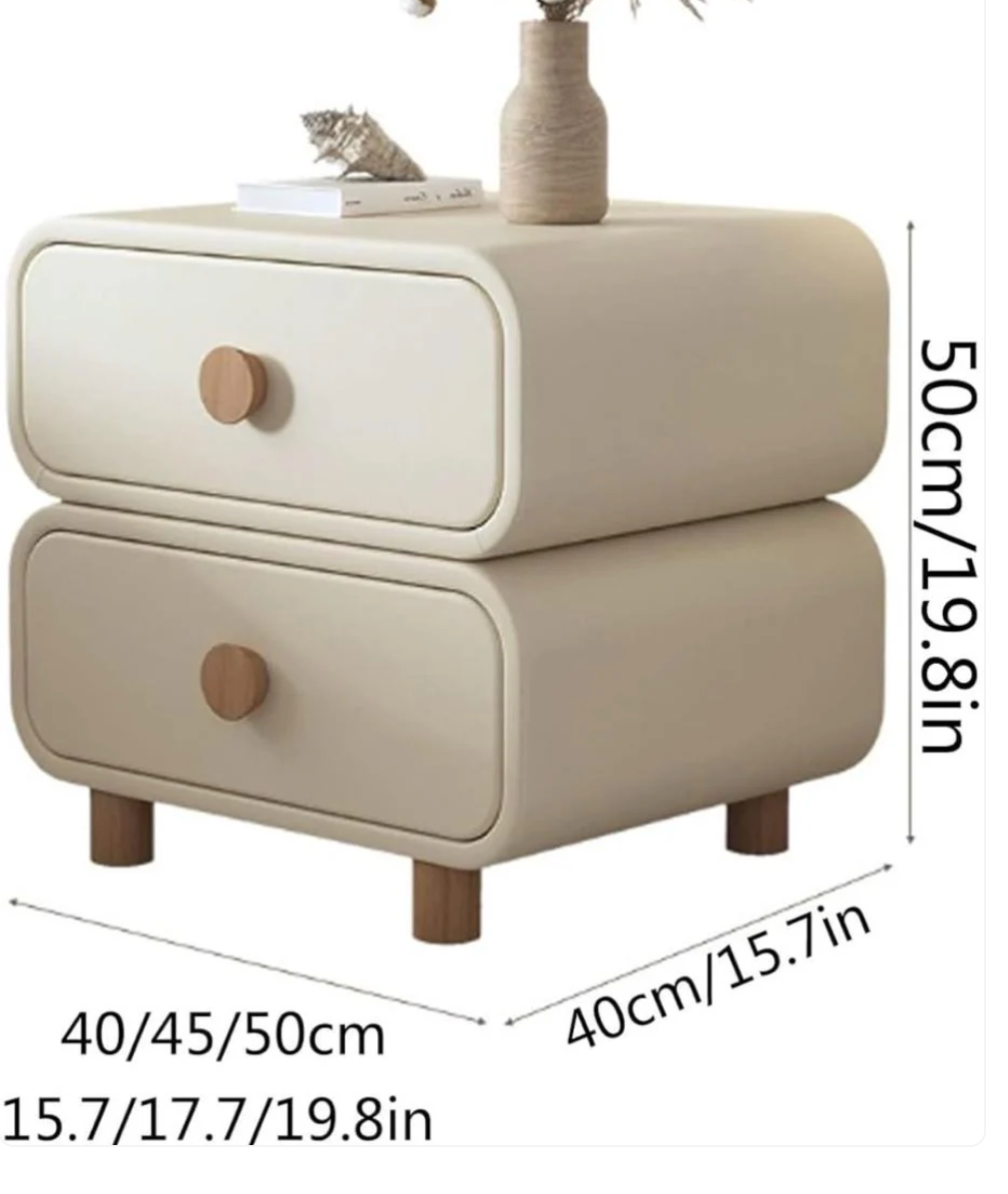 Mario Bedside Table In PU Polish