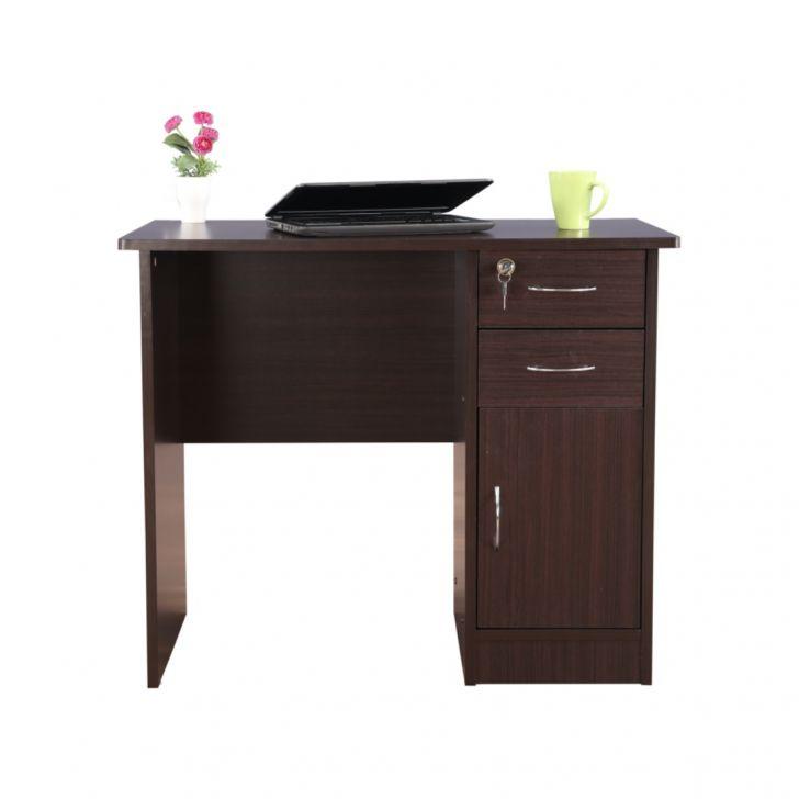 Unique Study Table in Wenge Color - Oak Inside