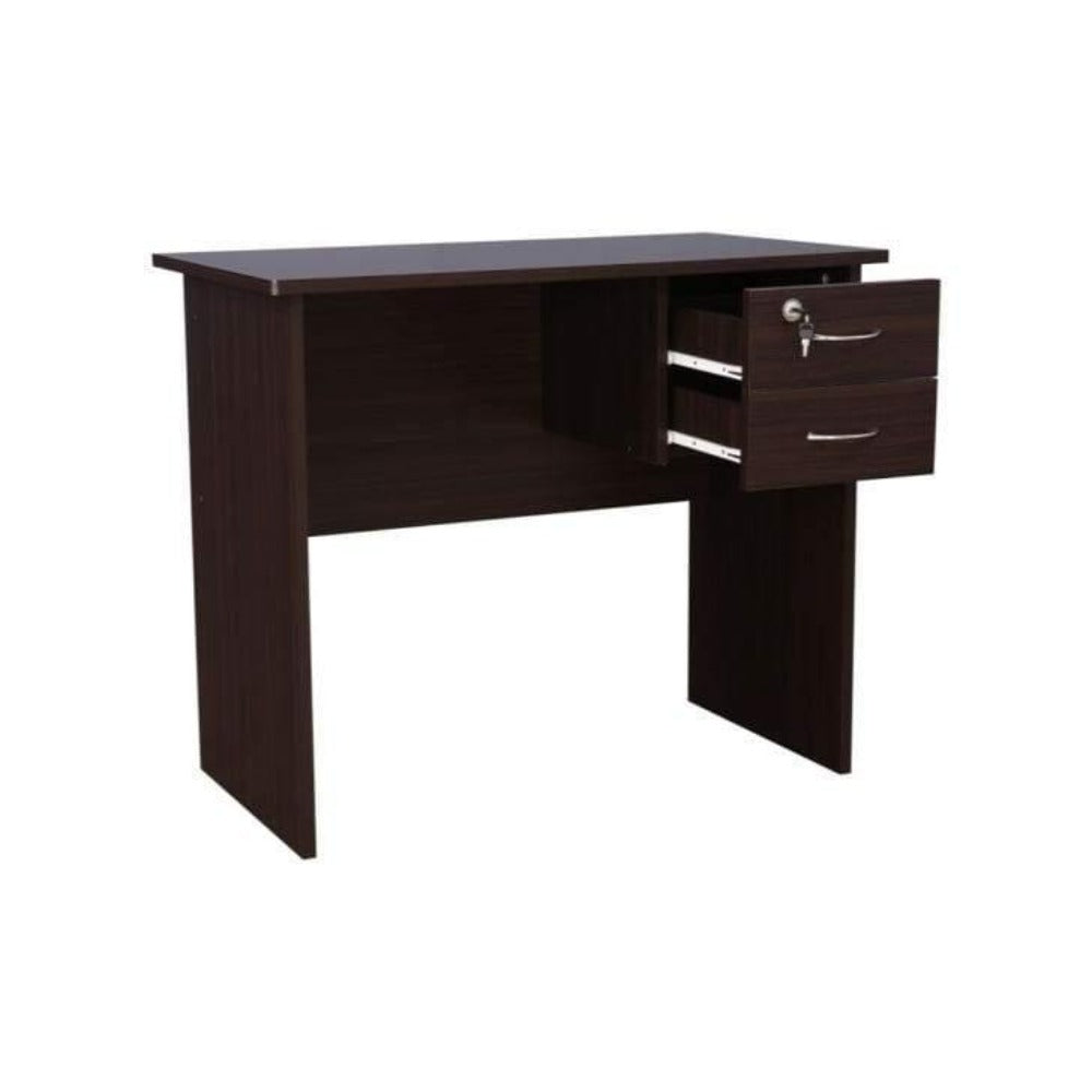 Saucy Study Table in Wenge Color - Oak Inside