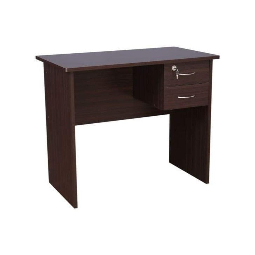 Saucy Study Table in Wenge Color - Oak Inside