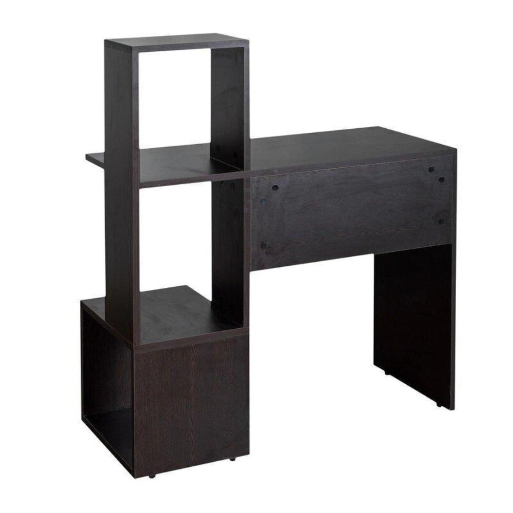 Mozo Study Table in Wenge Color - Oak Inside